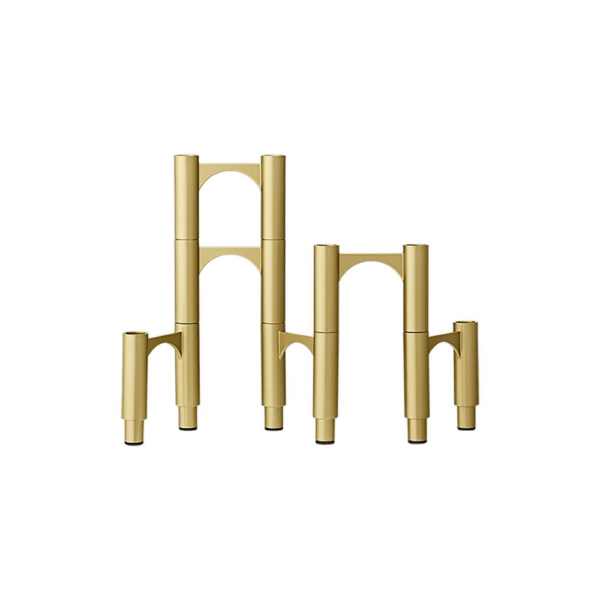 Compono Candle Holder Set/3, Gold
