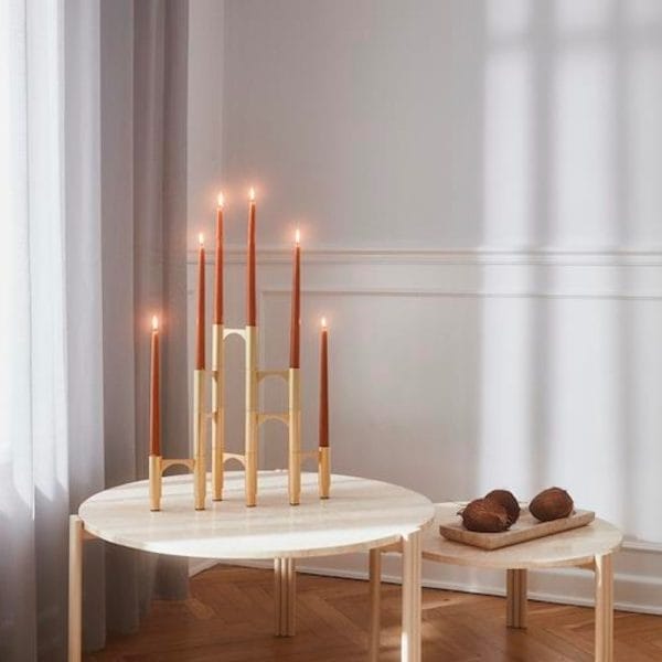 Compono Candle Holder Set/3, Gold - Image 2