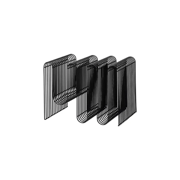 Curva Magazine Holder, Black