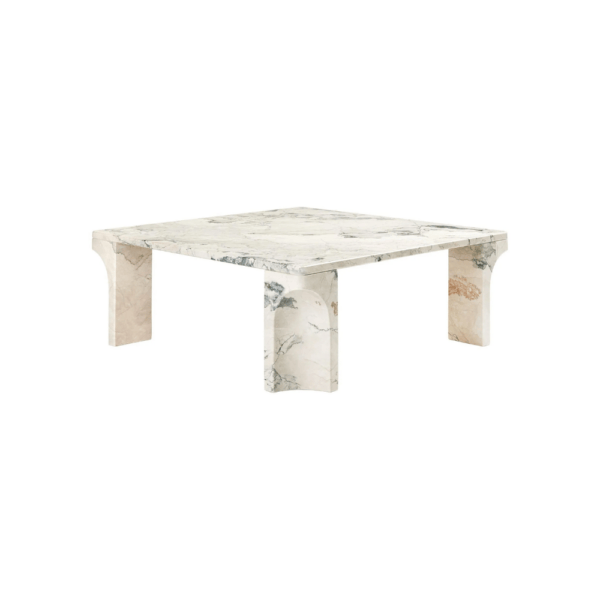 Doric Coffee Table - Square, Electric Grey Table