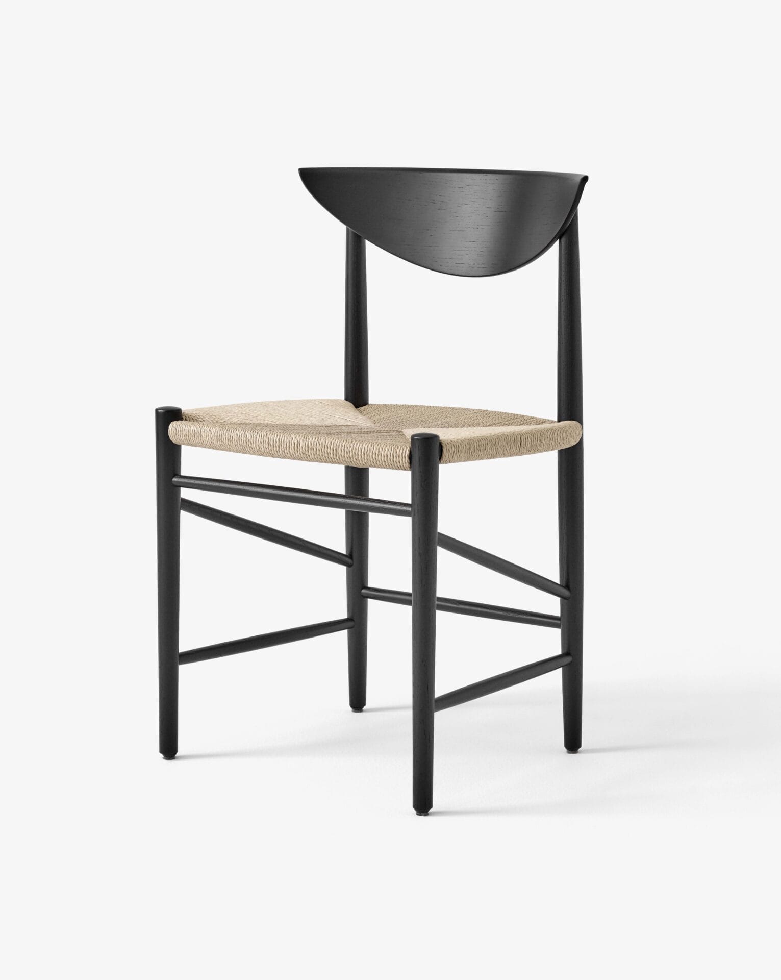 Drawn HM3, Black Lacquered Oak w. Natural Paper Cord - Image 2