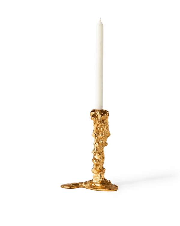 Drip Candle Holder L, Gold, L11 x W18 x H25 cm - Image 2