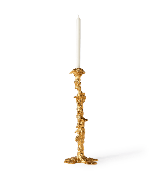 Drip Candle Holder XXL, Gold, L20 x W22 x H50 cm - Image 2