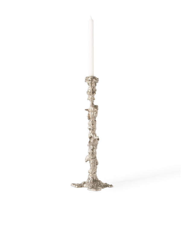 Drip Candle Holder XXL, Silver, L20 x W22 x H50 cm - Image 2