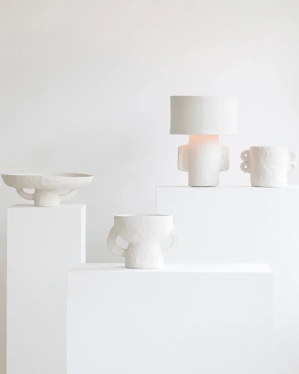 Pot S Earth, Beige, Paper Mache - Image 4