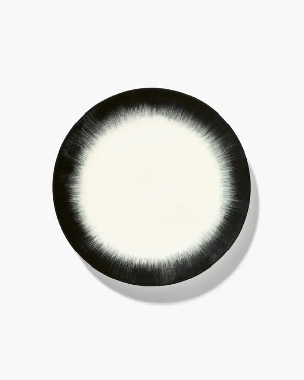 Plate De Off-White/Black Var 4, Ø24 cm