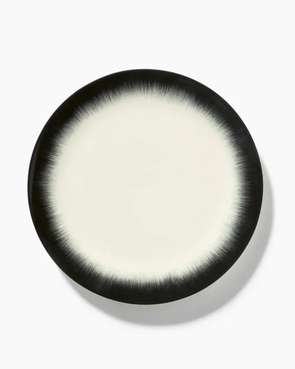 Plate De Off-White/Black Var 4, Ø28 cm