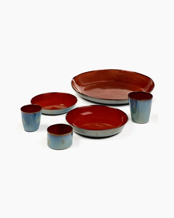 Serving Tray, Rust/Smokey Blue - Image 2