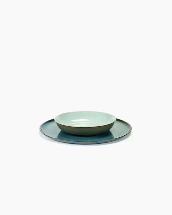 Plate L, Smokey Blue, Stoneware - Image 2