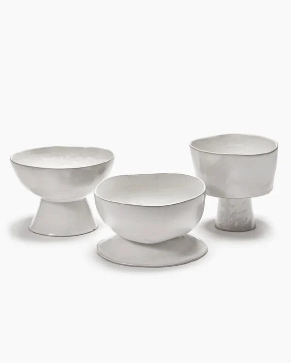 High Bowl On Foot S Off White La Mère, Ø13 cm - Image 2