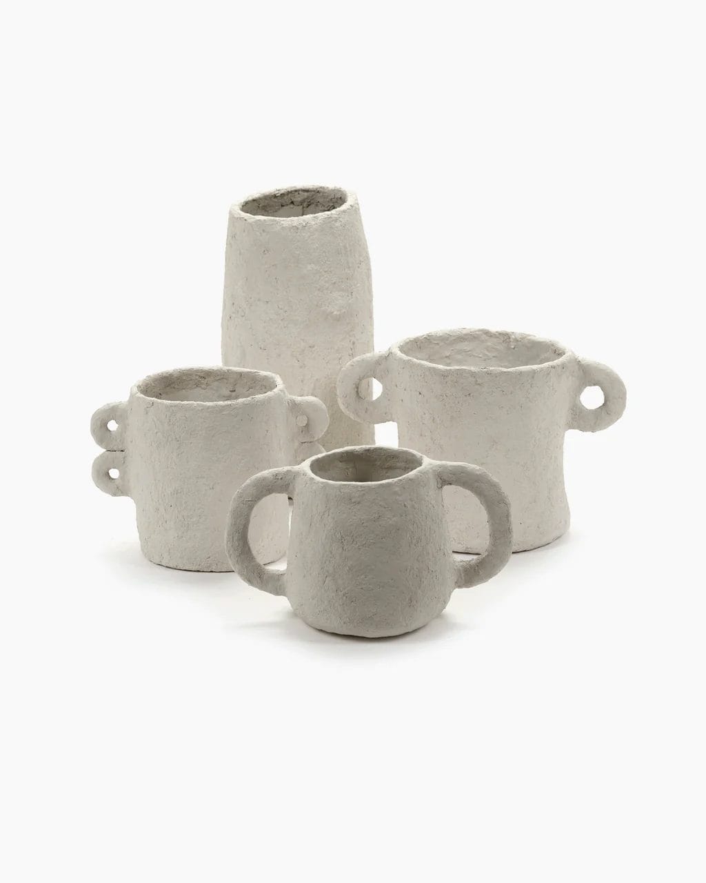 Pot S Earth, Beige, Paper Mache - Image 3