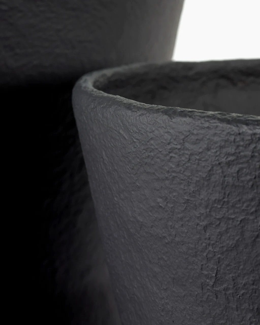 Planter Construct L, Black, Paper Mache - Image 2