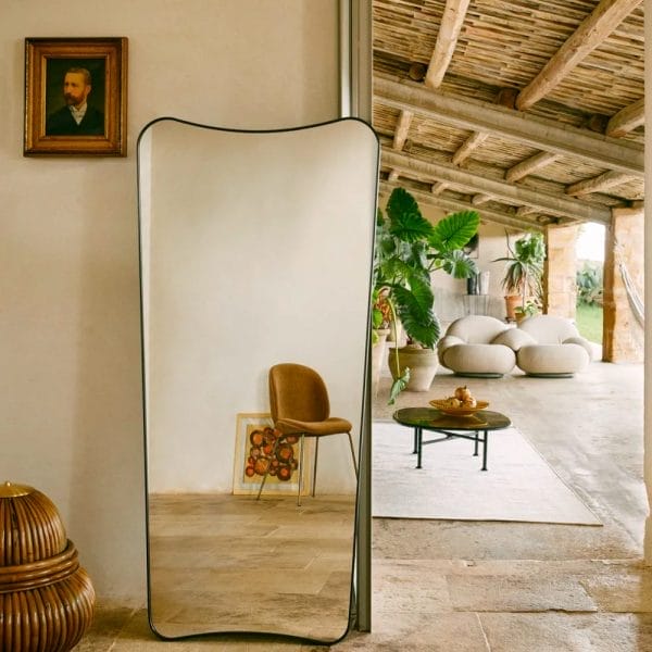 F.A. 33 Wall Mirror, Black Brass - Image 2