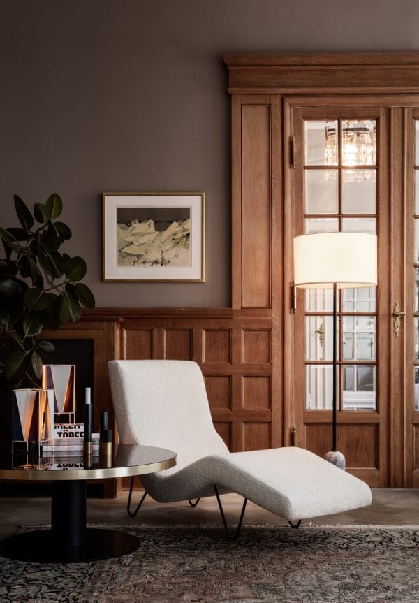 GMG Chaise Longue - Fully Upholstered,  JAB Chivasso, Black Matt - Image 2