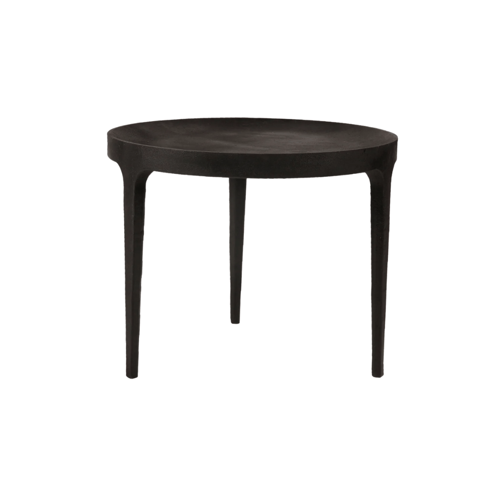 Ghost Coffee Table, Cast Iron, Black Ø50 - Clay