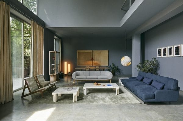 Doric Coffee Table - Rectangle, Electric Grey Table - Image 2