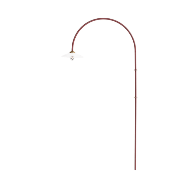 Hanging Lamp N°2, Menie Red, Muller Van Severen 75 x H180 cm