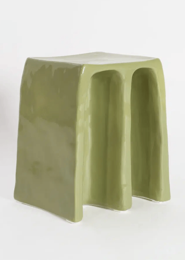 Chouchou Stool, Green Glaze - Image 2