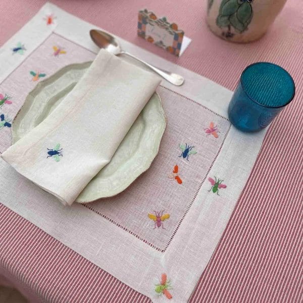 Bee Napkin, Multicolor (Set of 6), 46 x 46 cm - Image 2