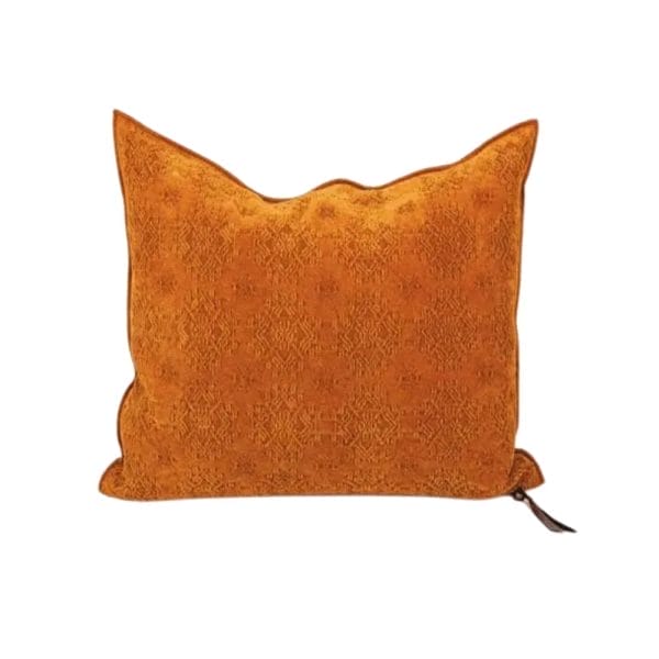 Jacquard Stone Washed Cushion, Kilim Ambre, 50 x 50 cm