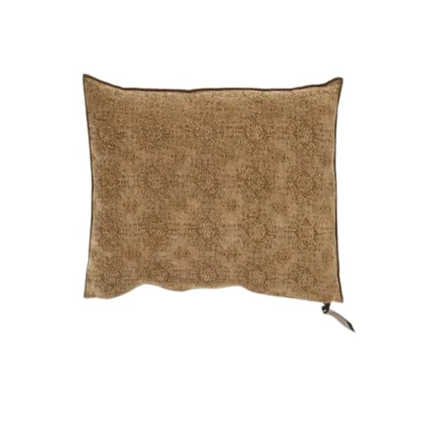 Jacquard Stone Washed Cushion, Kilim Terracotta, 50 x 50 cm