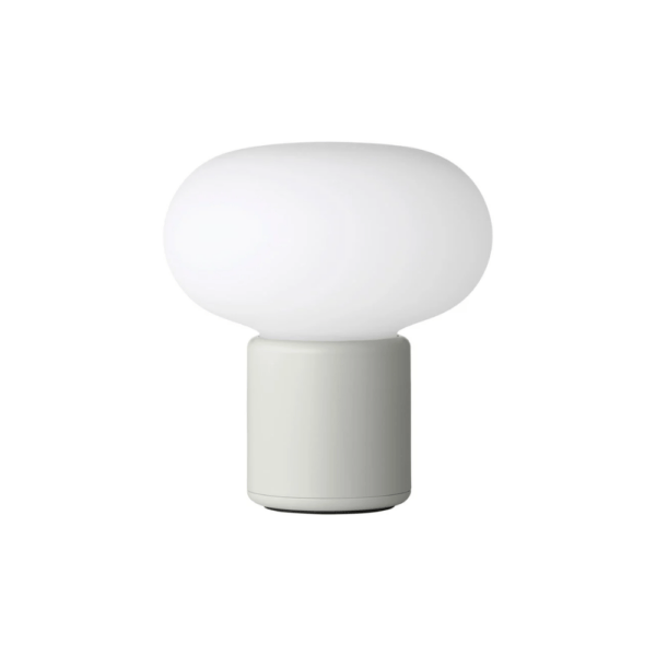 Karl-Johan Portable Table Lamp, Light Grey