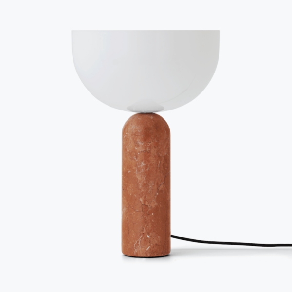 Kizu Table Lamp, Large, Breccia Pernice Marble, Ø30 cm