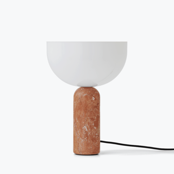 Kizu Table Lamp, Small, Breccia Pernice Marble, Ø25 cm