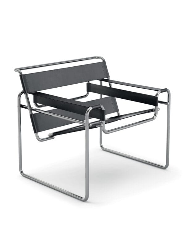 Wassily Lounge Chair, Black Cowhide Leather - Image 2