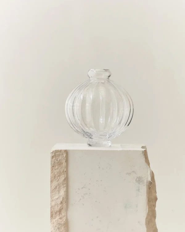 Balloon Vase #01, Glass, Clear, Ø6.5