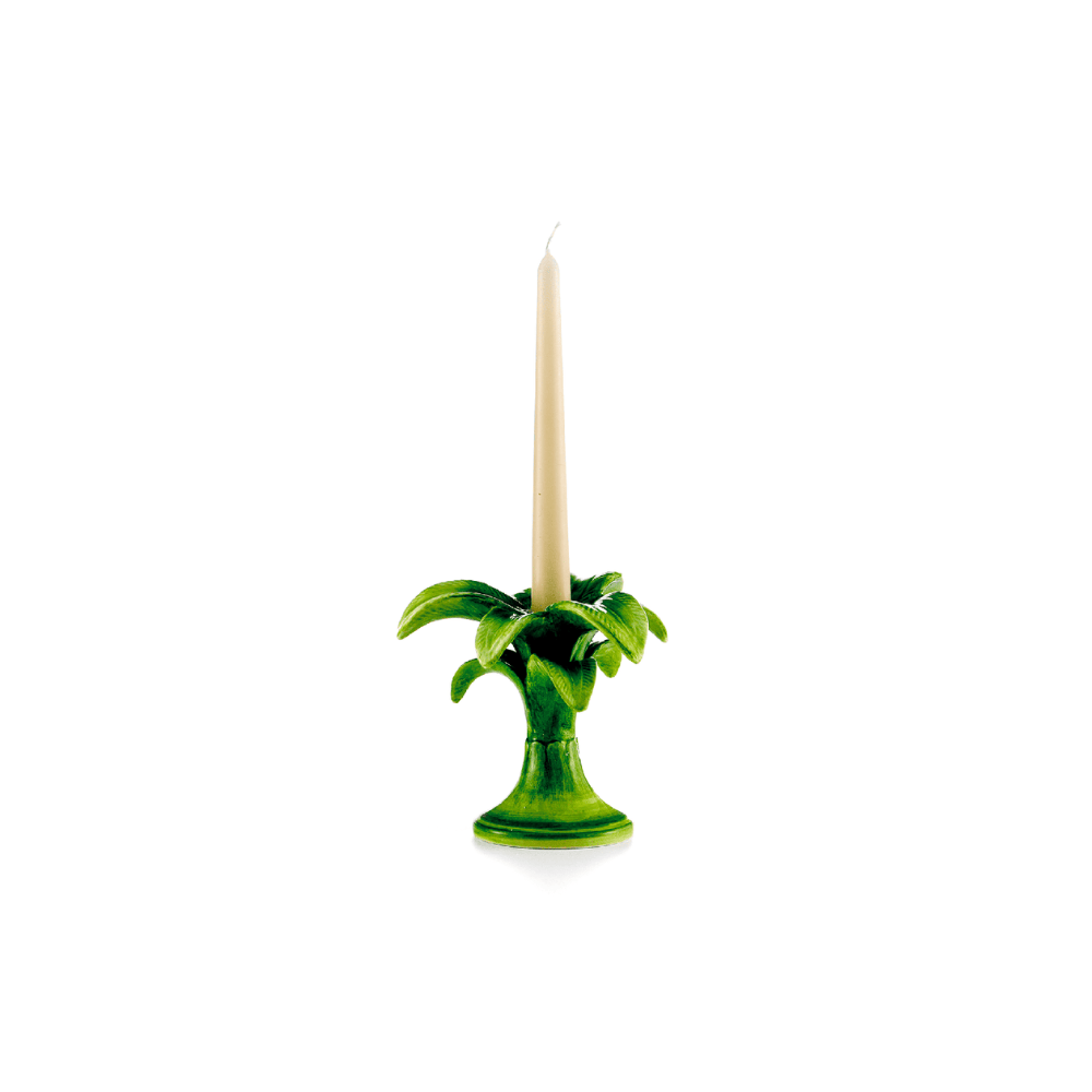 MAR Candlesticks, Ceramic, Green, H20 cm