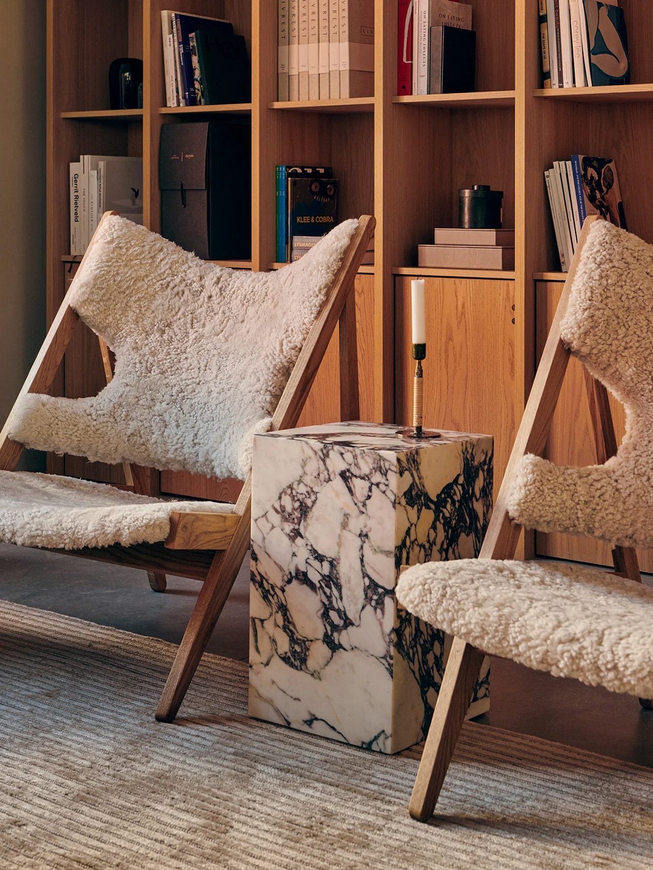 Plinth Tall, Calacatta Viola Marble - Image 4