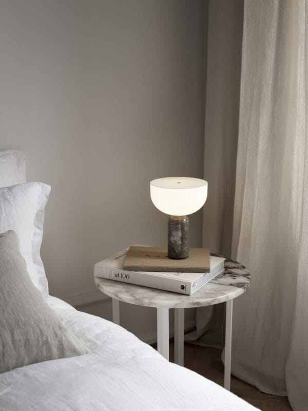 Kizu Portable Lamp, Grey Marble Ø18 cm
