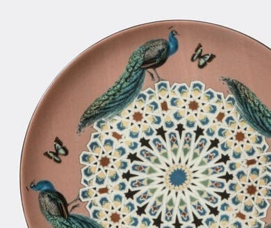 Costantinopoli Line, Decorative Porcelain Plate, Peacocks, Ø21 cm