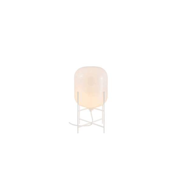 Oda Small Light, White Glass, White Finish - Image 2