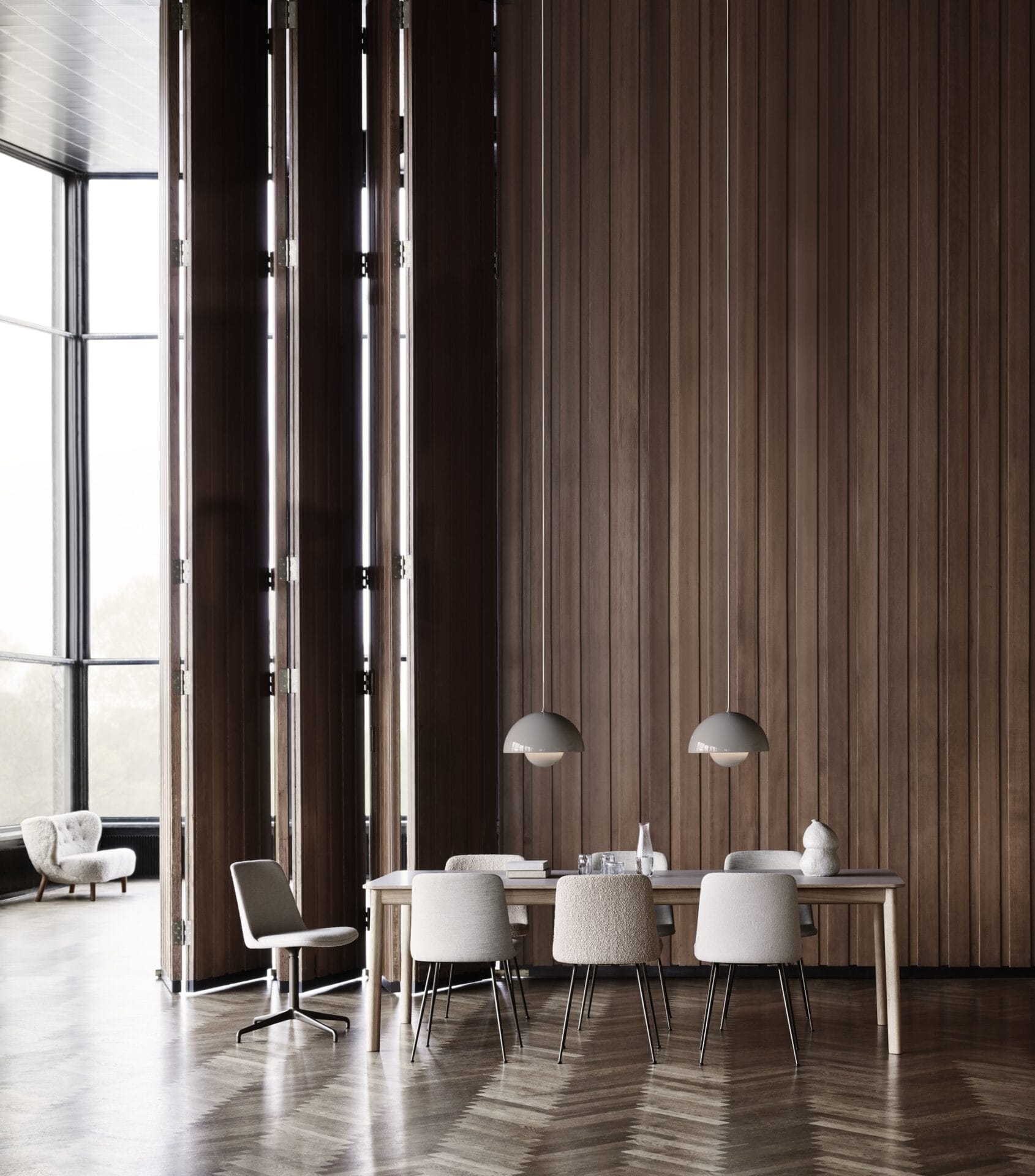 Flowerpot Pendant VP7, Grey Beige - Image 2