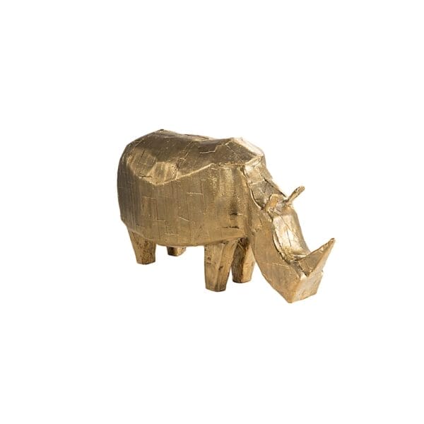 Rhino Statuette, Bronze