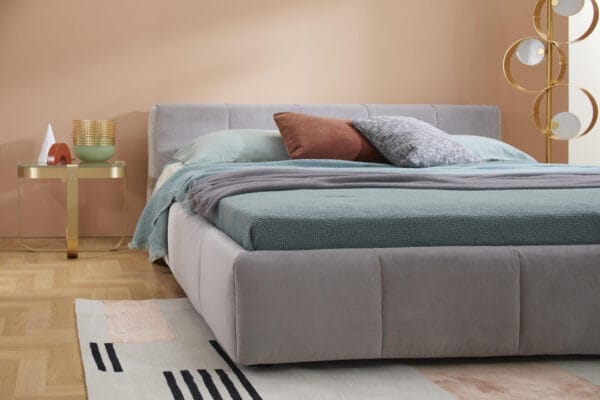 Letto Pixel Box Large Bed W/Box, Cat. Lusso, Creta Col. 069, 180 x 200 cm - Image 3