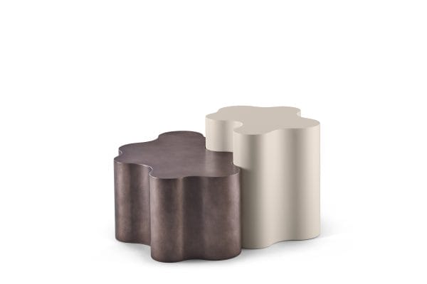 Teatro Magico Coffee Table, Silk Grey, H42 cm - Image 4
