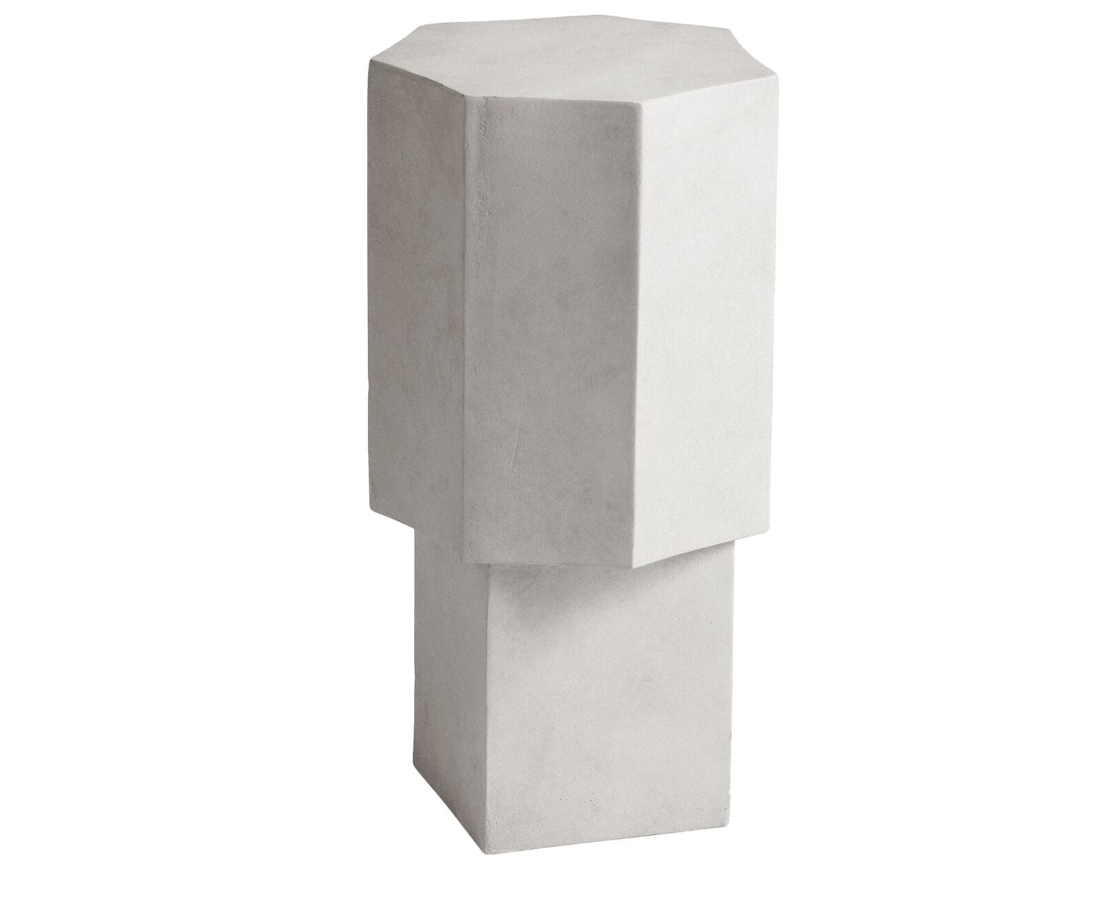 Quartz Side Table None Concrete, Chalk, Ø26 cm - Image 3
