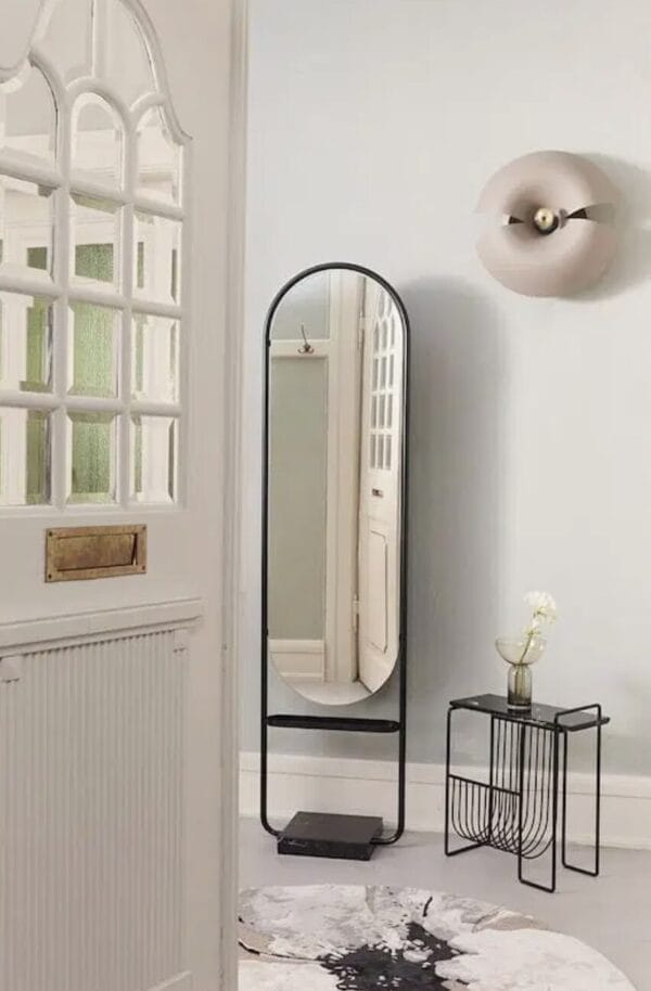 Angui Floor Mirror, Black - Image 2