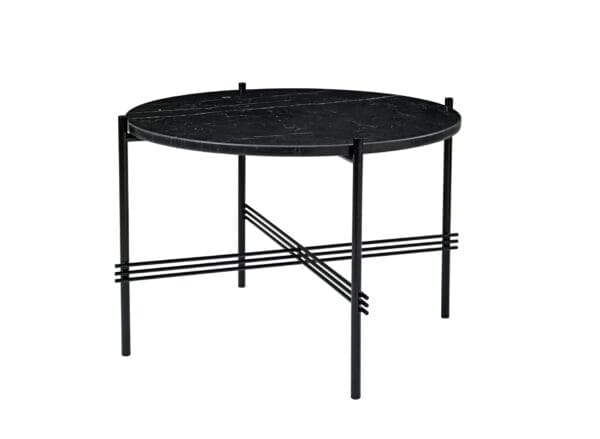 TS Coffee Table, Top Black Marquina Marble, Ø55 cm - Image 3