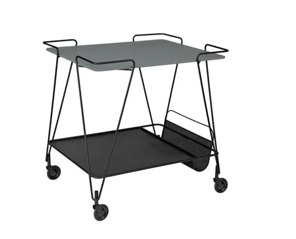 Matégot Rectangular Trolley, Top Rainy Grey - Image 2