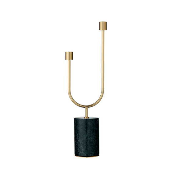 Grasil Candle Holder, Black/Gold - Image 2