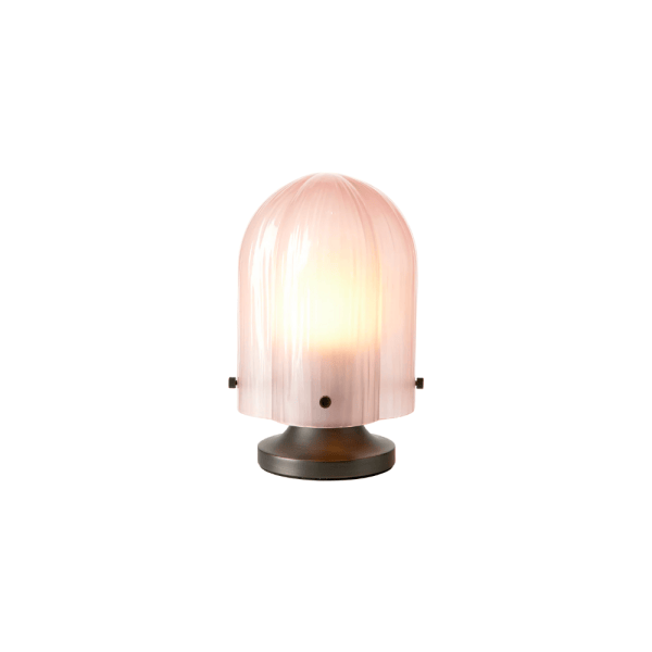 Seine Portable Lamp, Antique Brass, Coral glass - Image 3