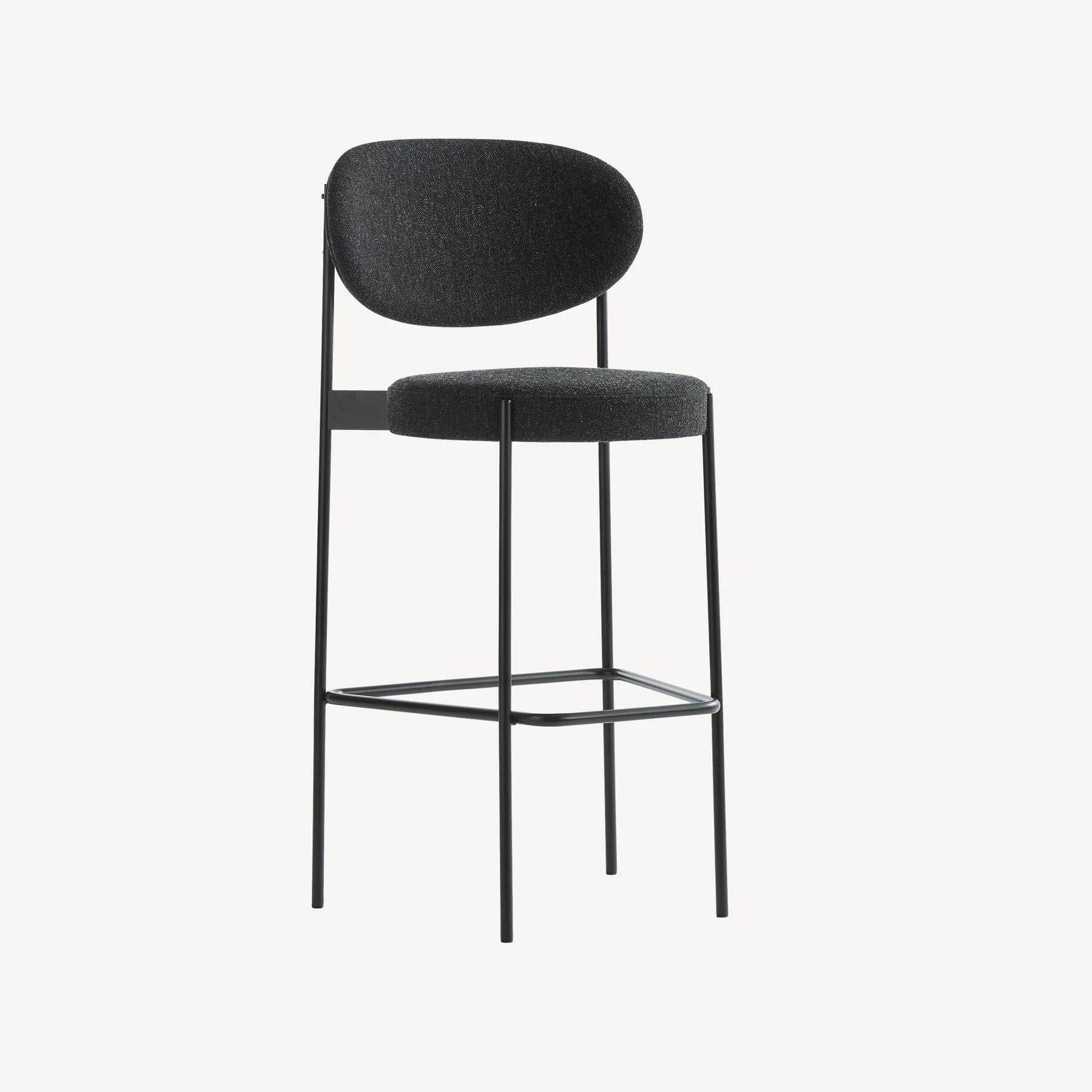 Series 430 Bar Stool, Black Frame, Model No: 910706, Group. 4, Dedar Karakorum 006,  Ø46 x H110/Seat H75 cm