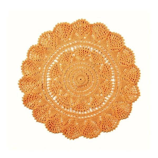 Silsila Round Placemat, Ecru, 40 cm - Image 4