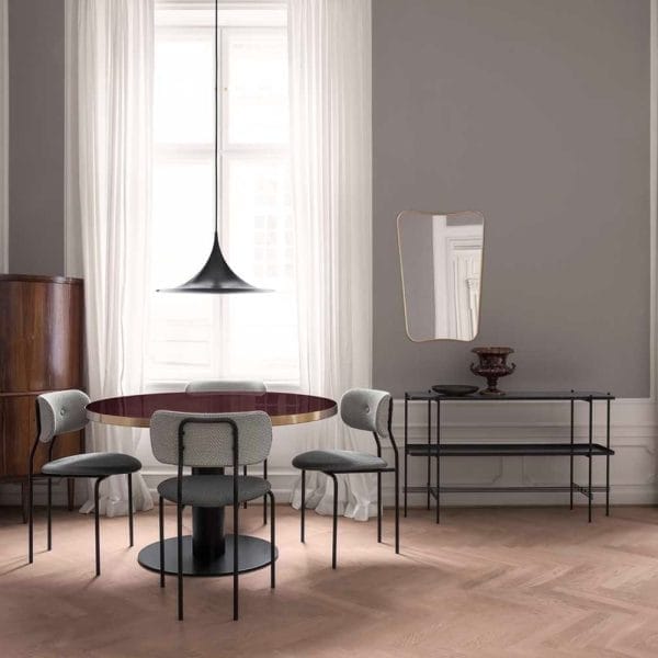 TS Console, 2 Racks, Top Grey Emperador Marble, Base Black - Image 2