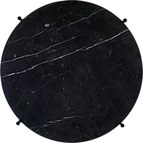 TS Coffee Table, Top Black Marquina Marble, Ø55 cm - Image 2