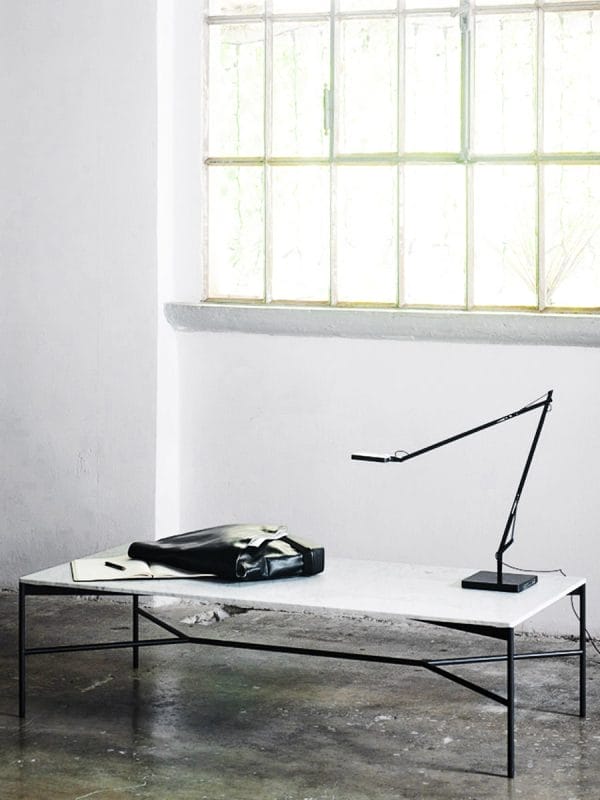 Chill-Out table, Carrara marble, Base Matt black - Image 2